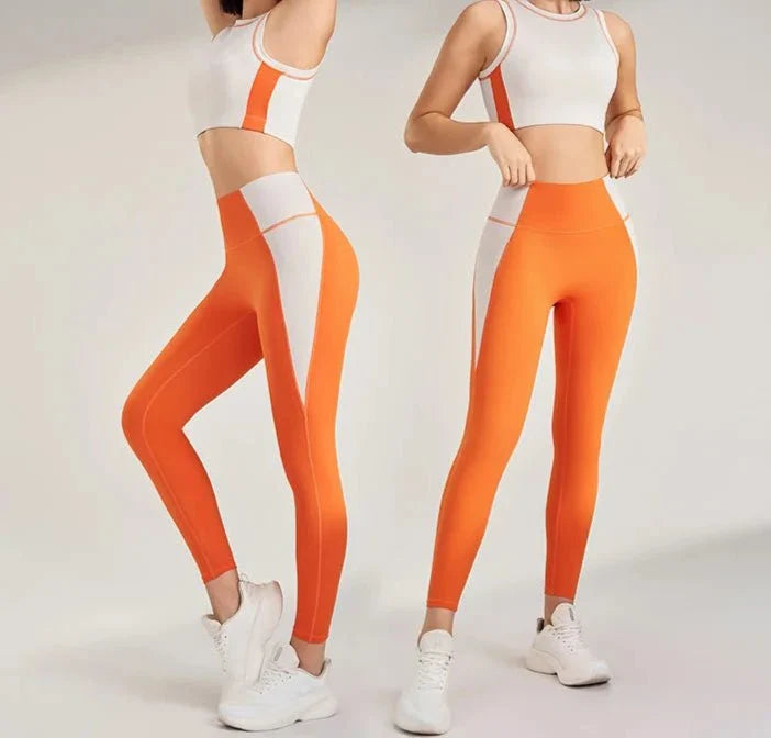 Conjunto Deportivo con Top Halter y Leggings Ref. 1038 - Marea Bella Swimwear
