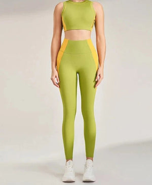 Conjunto Deportivo con Top Halter y Leggings Ref. 1038 - Marea Bella Swimwear