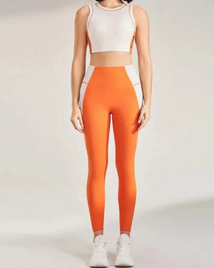 Conjunto Deportivo con Top Halter y Leggings Ref. 1038 - Marea Bella Swimwear
