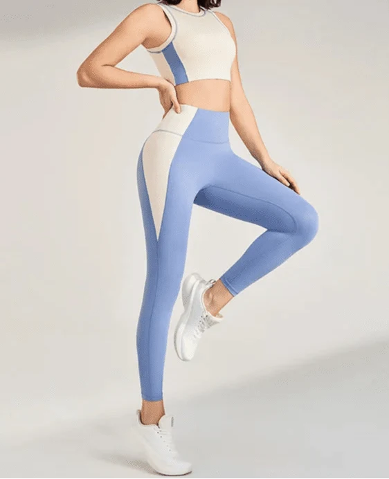 Conjunto Deportivo con Top Halter y Leggings Ref. 1038 - Marea Bella Swimwear