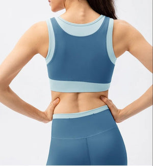 Conjunto Deportivo con Top y Leggings de Cintura Cruzada Ref. 1042 - Marea Bella Swimwear