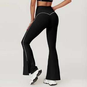 Conjunto Deportivo Top de Tirantes Finos y Leggings Flare Ref. 1049 - Marea Bella Swimwear
