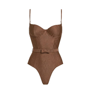 Conjunto de Bañador con Falda Pareo Cruzada Ref. 0596 - Marea Bella Swimwear