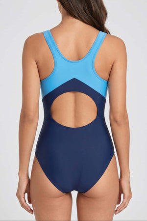 Bañador Bicolor con Curvas en Contraste Ref. 0695 - Marea Bella Swimwear