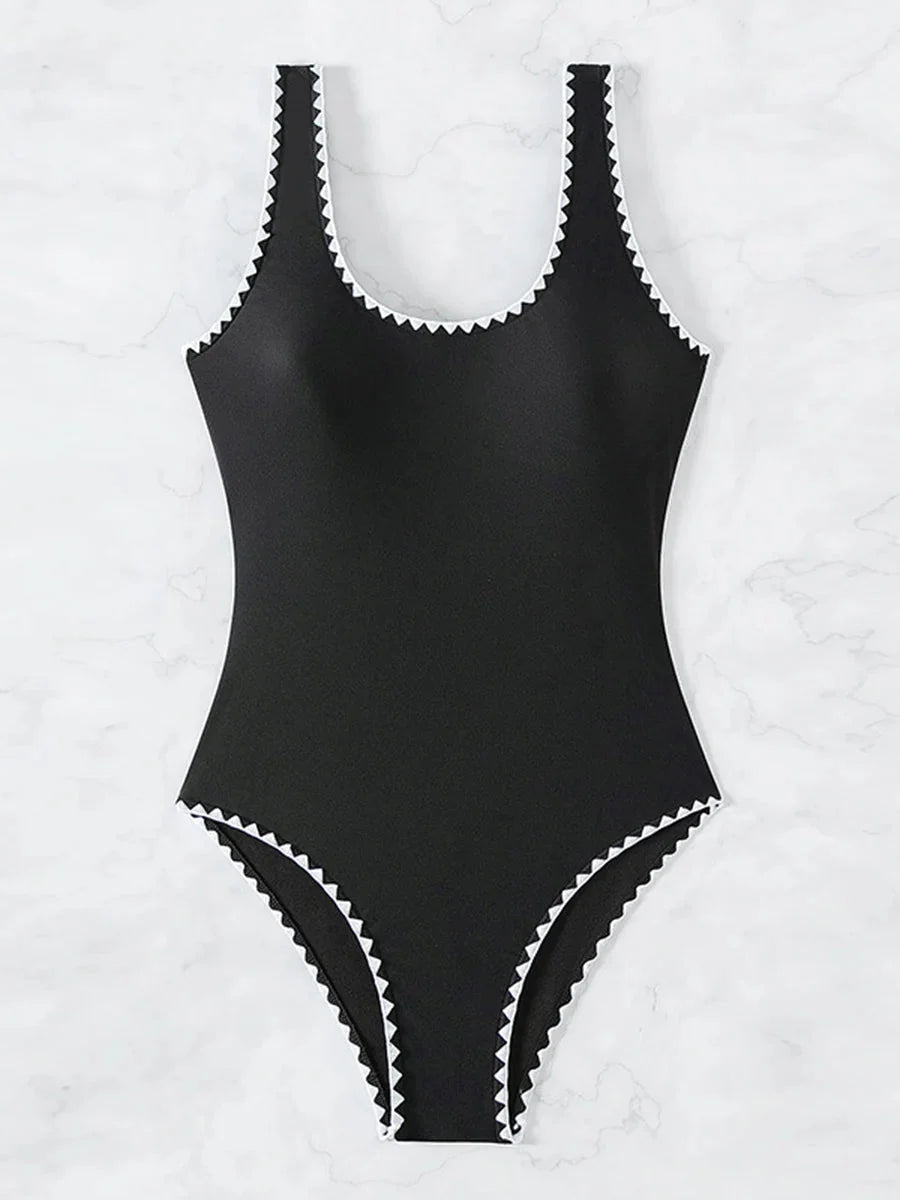 Bañador Bicolor con Espalda Abierta Ref. 0475 - Marea Bella Swimwear