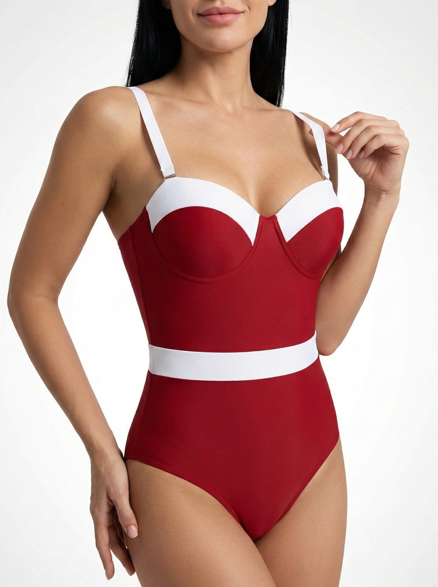 Bañador con Tirantes Regulables y Escote Corazón Ref. 0779 - Marea Bella Swimwear