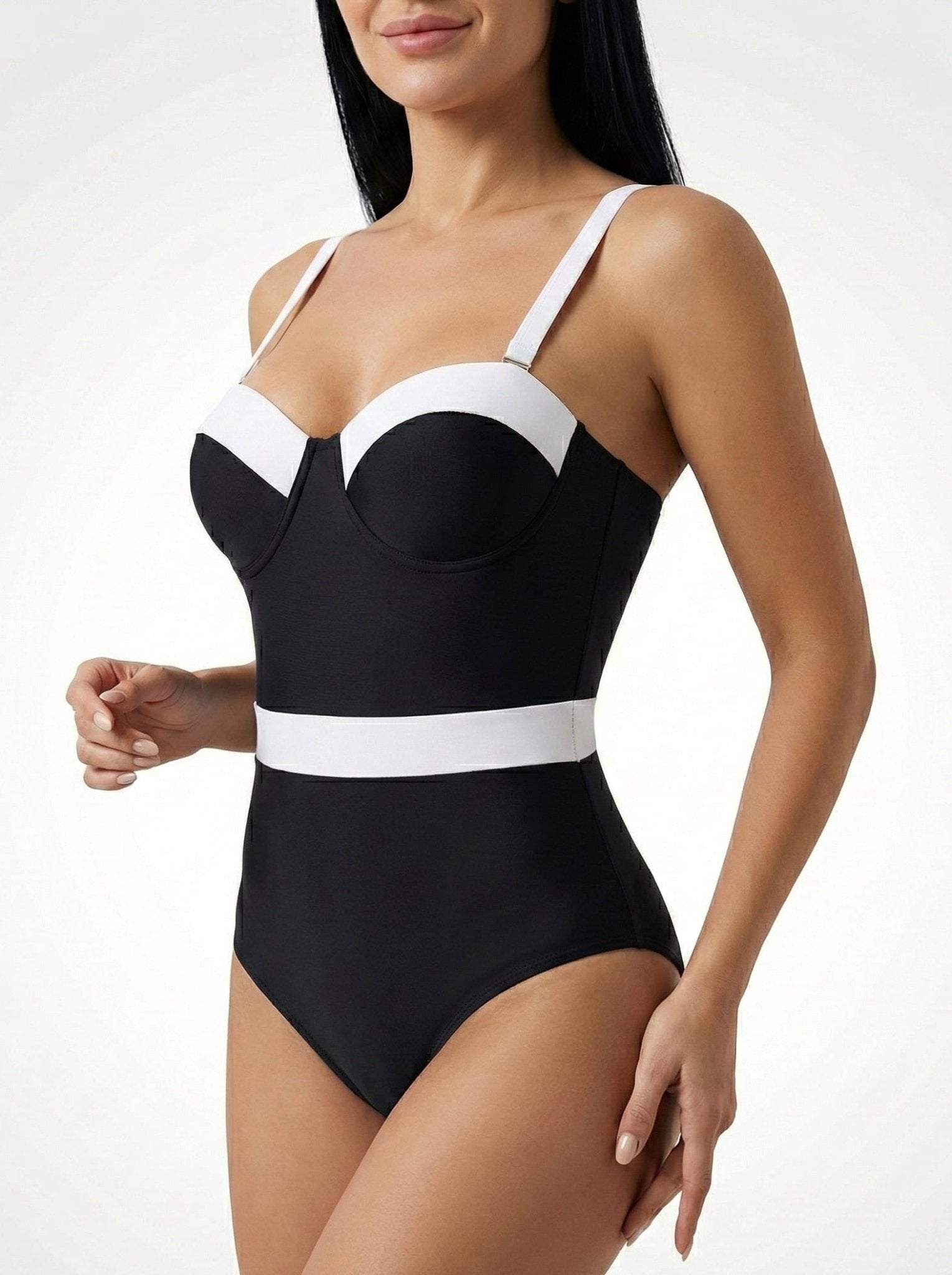 Bañador con Tirantes Regulables y Escote Corazón Ref. 0779 - Marea Bella Swimwear
