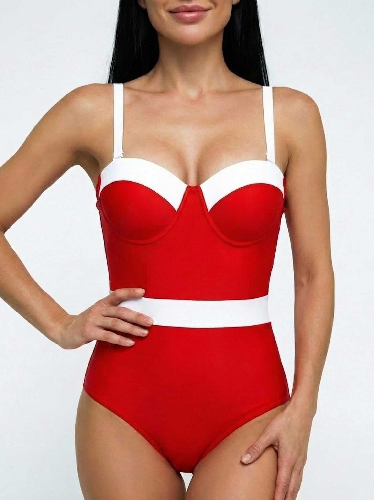 Bañador con Tirantes Regulables y Escote Corazón Ref. 0779 - Marea Bella Swimwear