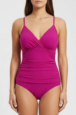 Bañador con Escote en V Cruzado y Drapeados Ref. 0781 - Marea Bella Swimwear