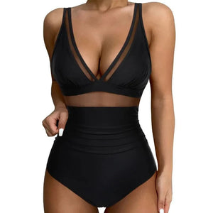 Bañador con Recortes de Malla y Frunces en la Cintura Ref. 0462 - Marea Bella Swimwear