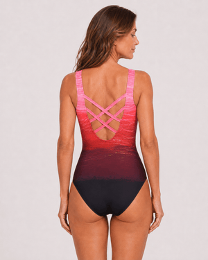 Bañador con Tirantes Anchos y Estampado Degradado Ref. 0456 - Marea Bella Swimwear