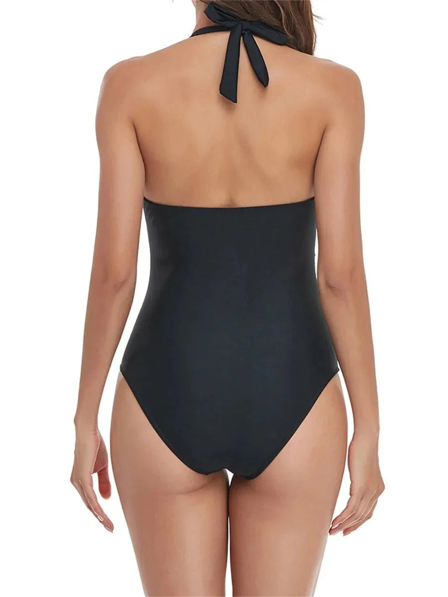 Bañador con Tirantes de Lazo y Detalles Fruncidos Ref. 0461 - Marea Bella Swimwear