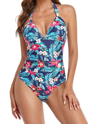 Bañador con Tirantes de Lazo y Detalles Fruncidos Ref. 0461 - Marea Bella Swimwear