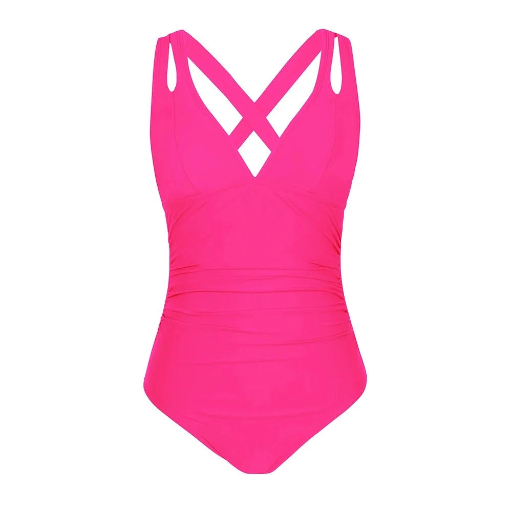 Bañador con Tirantes Dobles y Escote en V Ref. 0471 - Marea Bella Swimwear