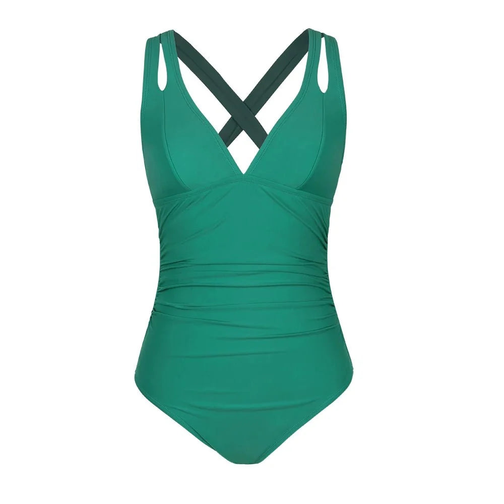 Bañador con Tirantes Dobles y Escote en V Ref. 0471 - Marea Bella Swimwear
