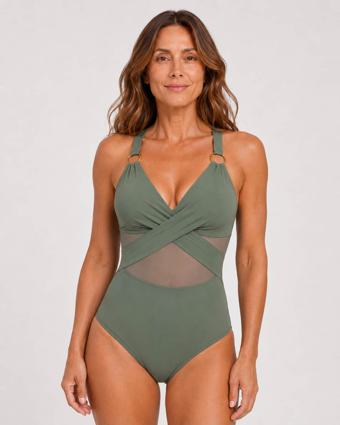 Bañador Cruzado con Tirantes Texturizados Ref. 0192 - Marea Bella Swimwear