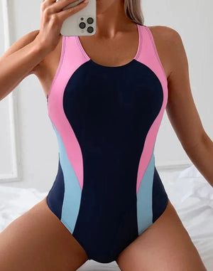 Bañador Deportivo con Tirantes Anchos y Detalle Abierto en la Espalda Ref. 0670 - Marea Bella Swimwear