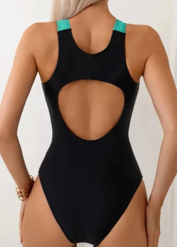 Bañador Deportivo con Tirantes Anchos y Detalle Abierto en la Espalda Ref. 0670 - Marea Bella Swimwear