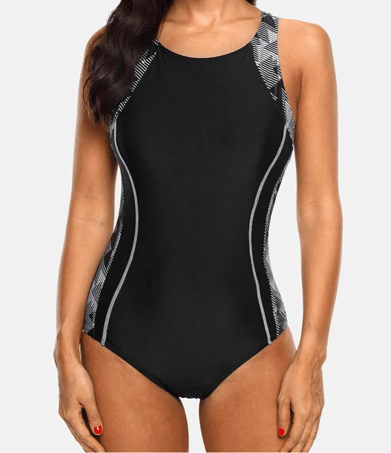 Bañador Deportivo con Tirantes Medios y Abertura en la Espalda Ref. 0677 - Marea Bella Swimwear