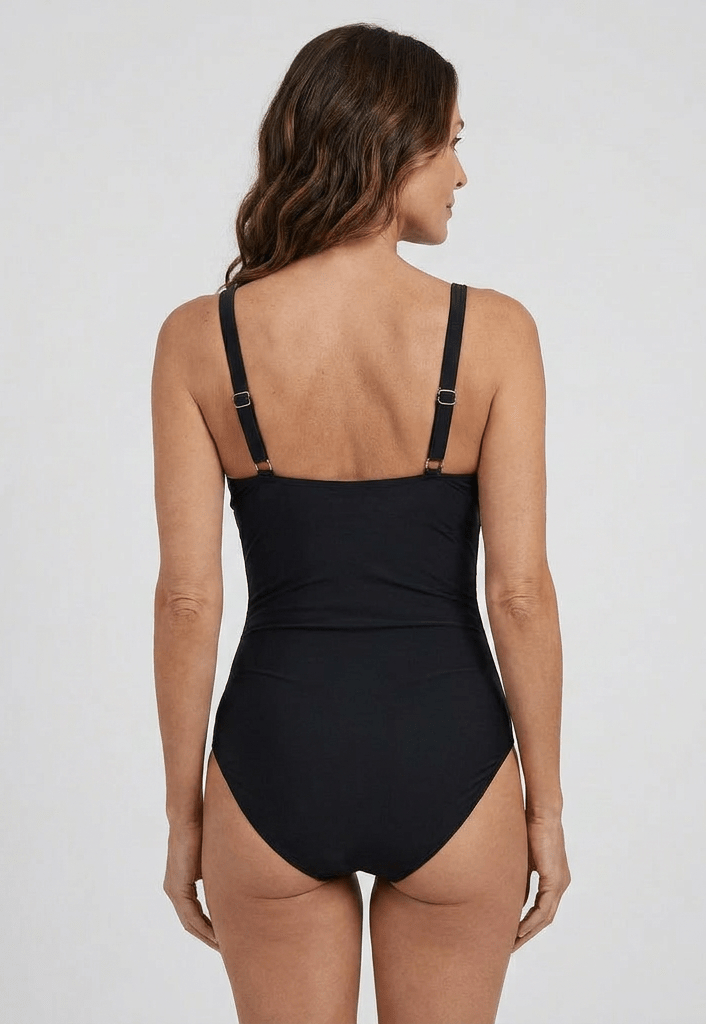 Bañador Drapeado con Detalle Central en U Ref. 0708 - Marea Bella Swimwear