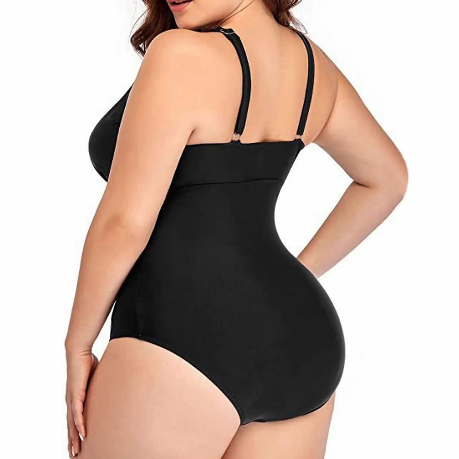 Bañador Plus Size con Recortes Calados Ref. 0601 - Marea Bella Swimwear