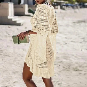 Salida de Playa de Crochet con Cordón Ajustable Ref. 0244 - Marea Bella Swimwear